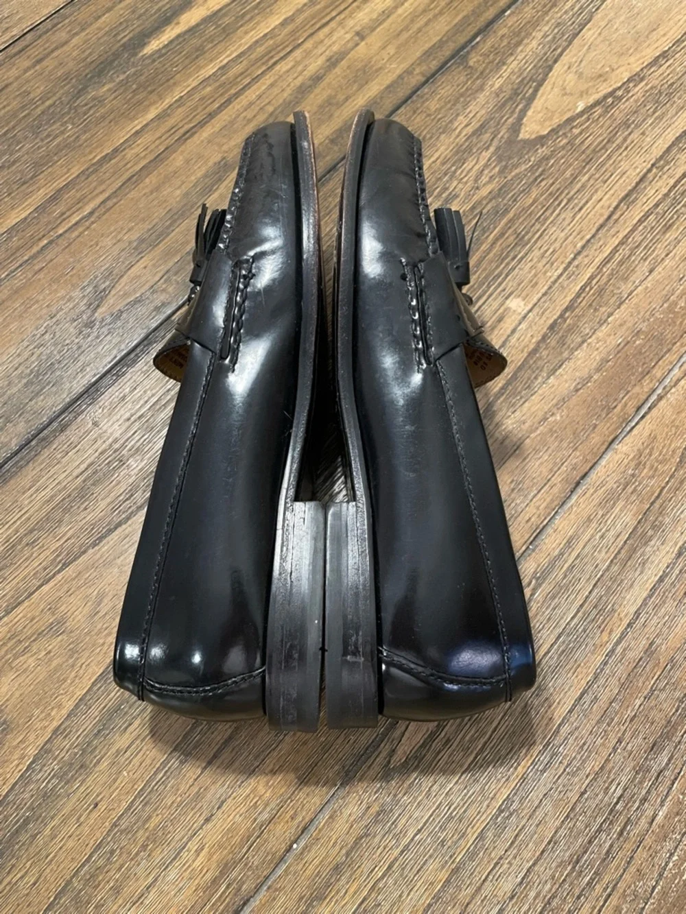 Cole Haan Pinch Men’s 8 M Black Leather Tasseled Loafers Shoes Slip On Classic